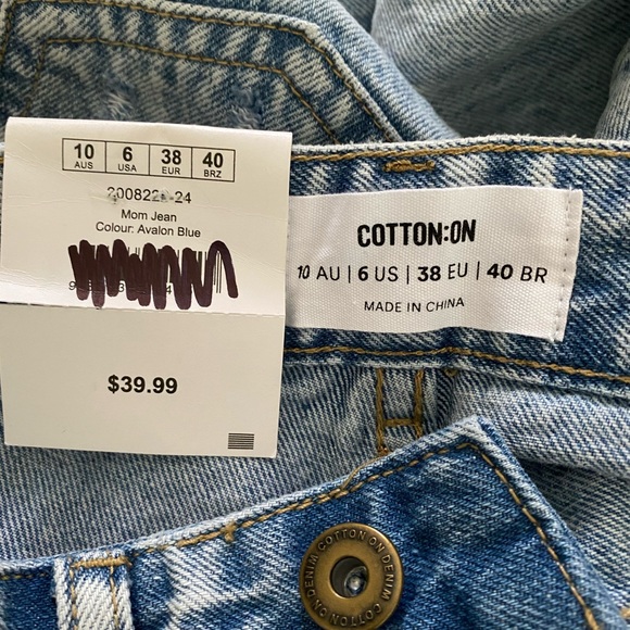 Cotton On Mom Jeans size US 6 - Picture 7 of 7
